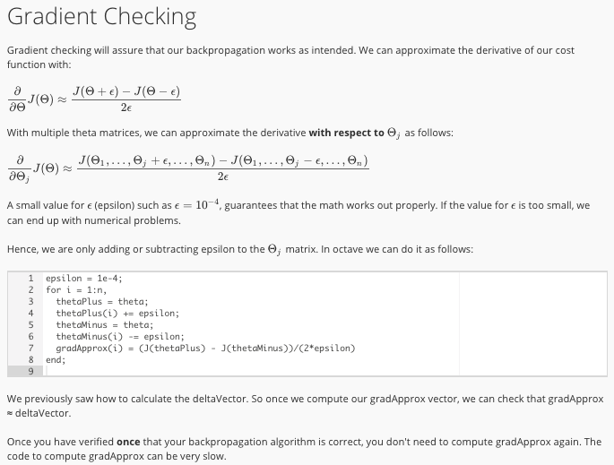 Gradient Checking