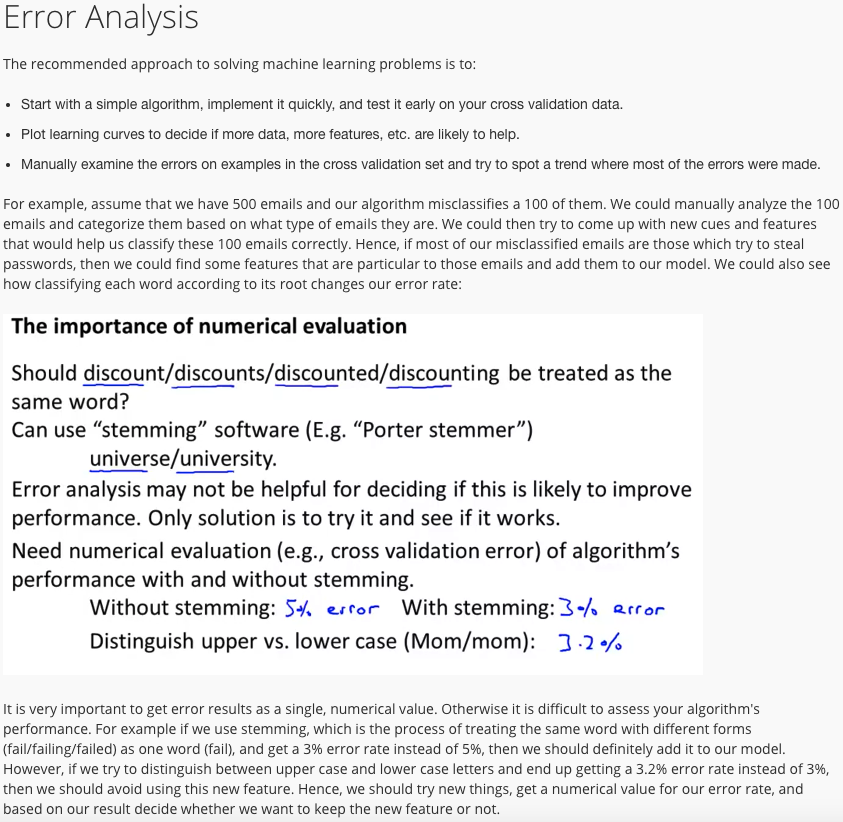 Error Analysis