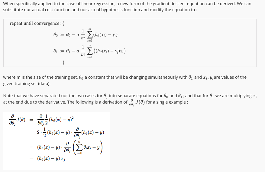 Gradient Descent with Linear Regression